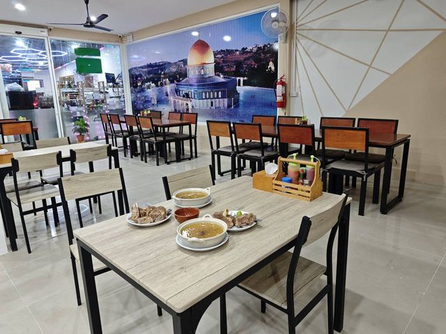 Inside Jerusalem Restaurant Patong — warm, welcoming dining room